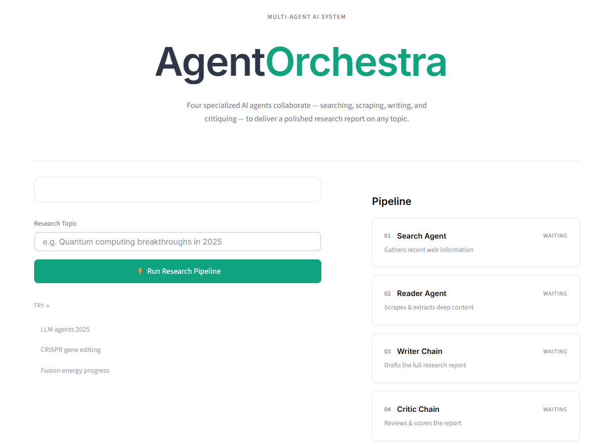 Agent Orchestra